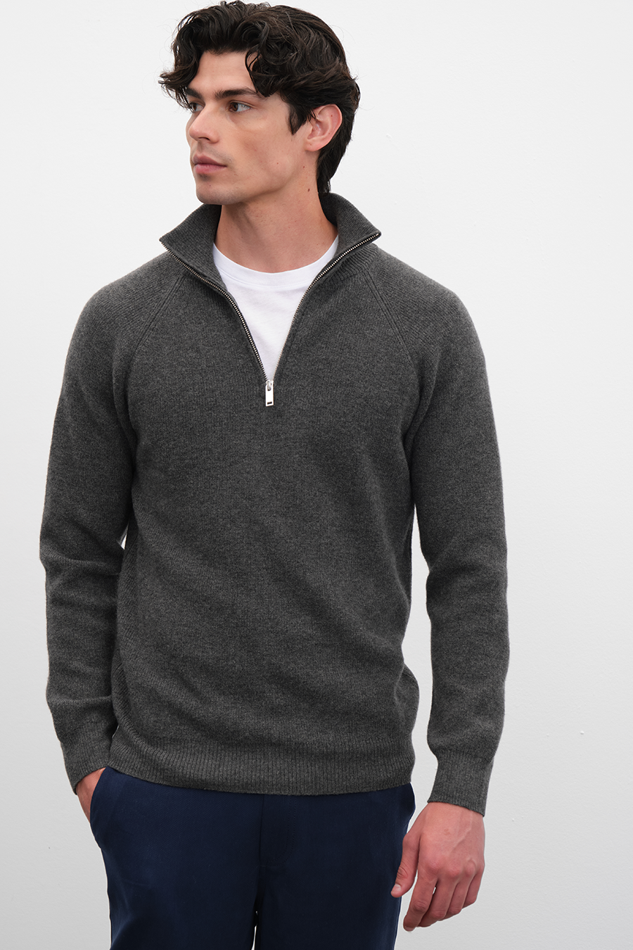 Half-Zipped Merino Unisex Sweater