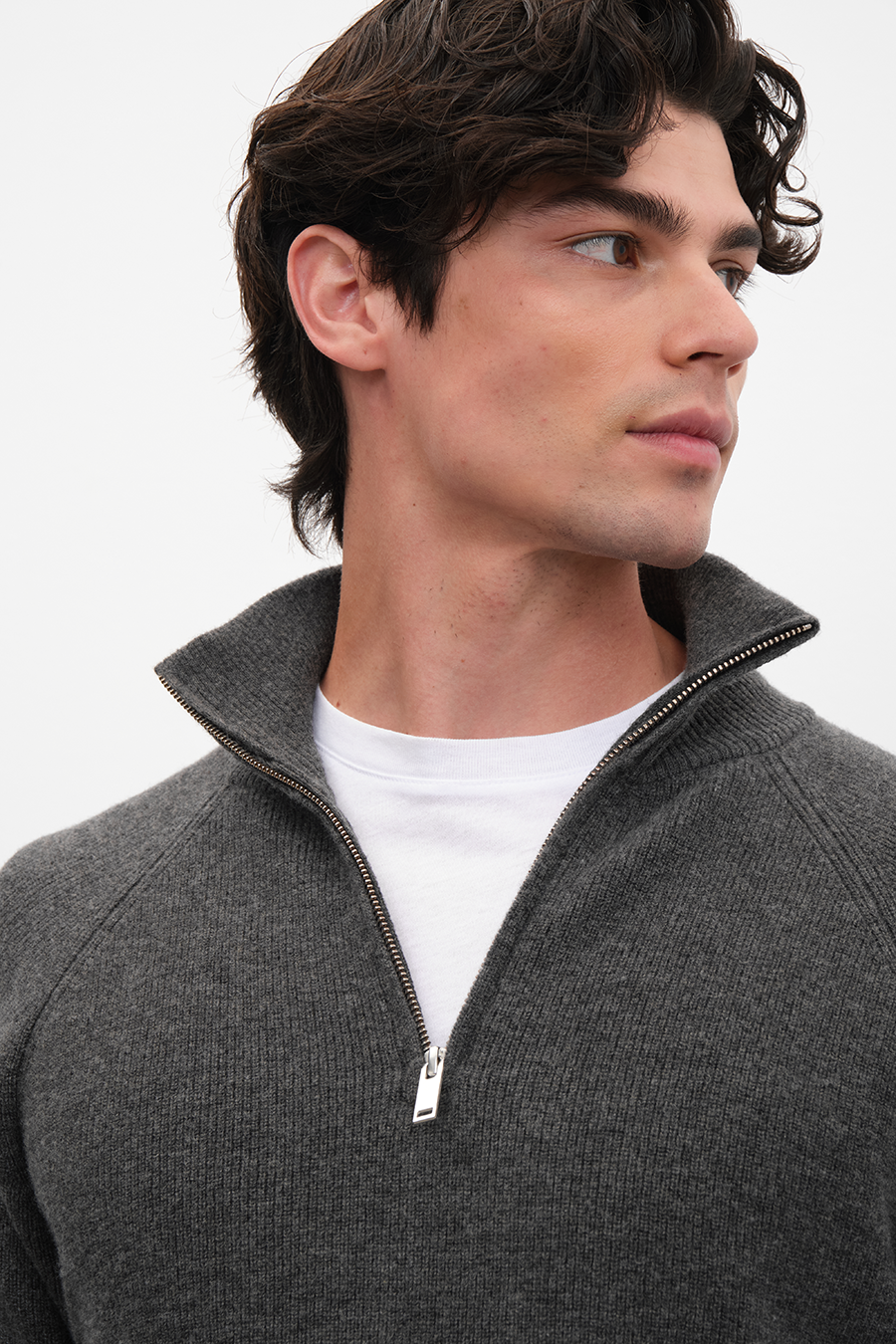 Half-Zipped Merino Unisex Sweater