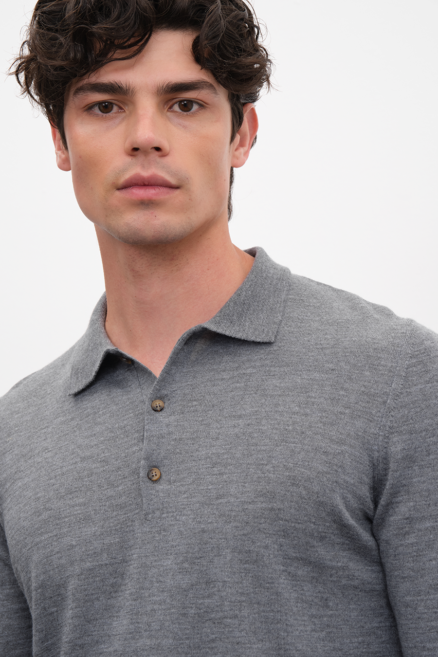 Polo Neck Lightweight Merino Sweater
