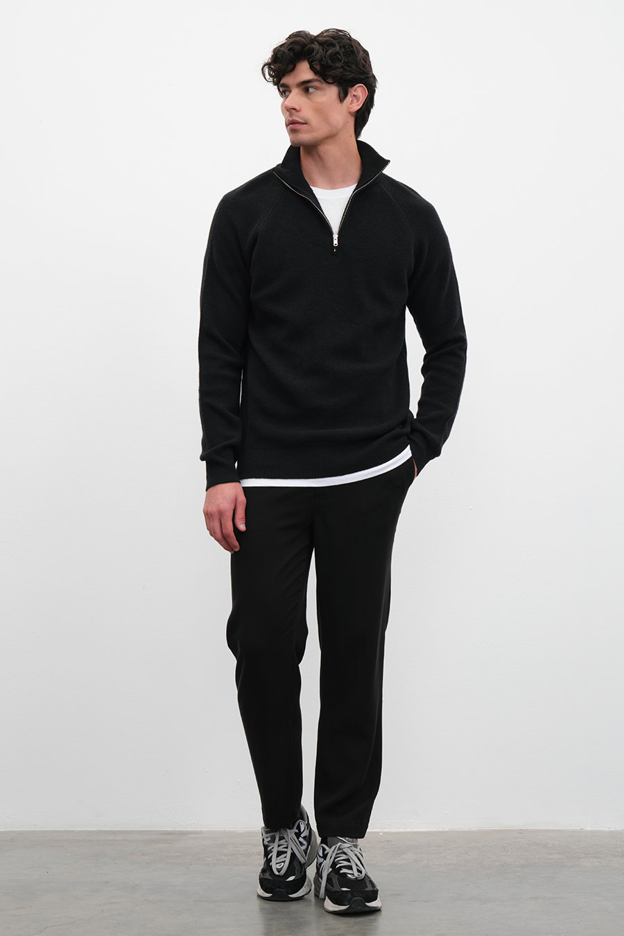 Half-Zipped Merino Unisex Sweater