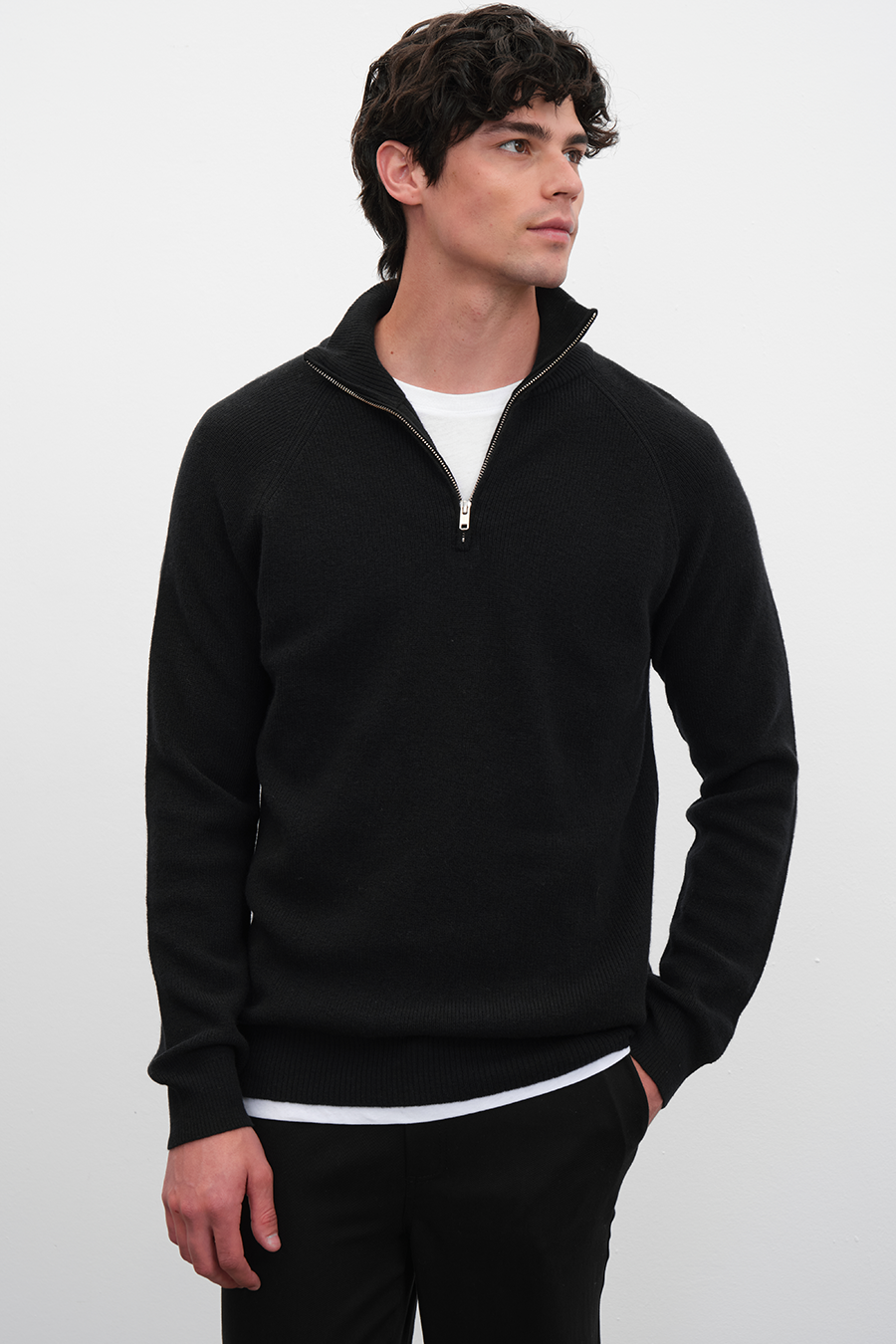 Half-Zipped Merino Unisex Sweater