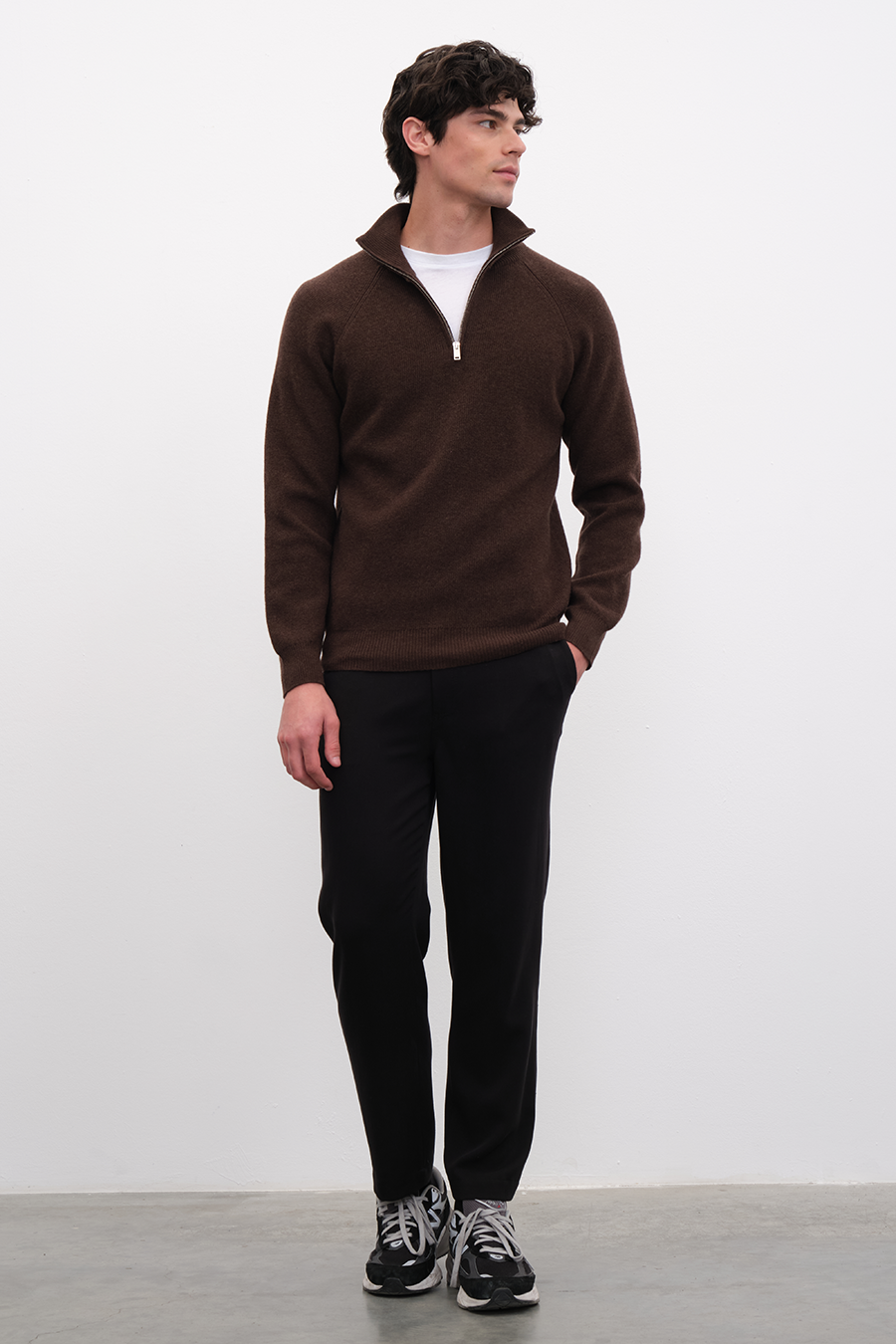 Half-Zipped Merino Unisex Sweater