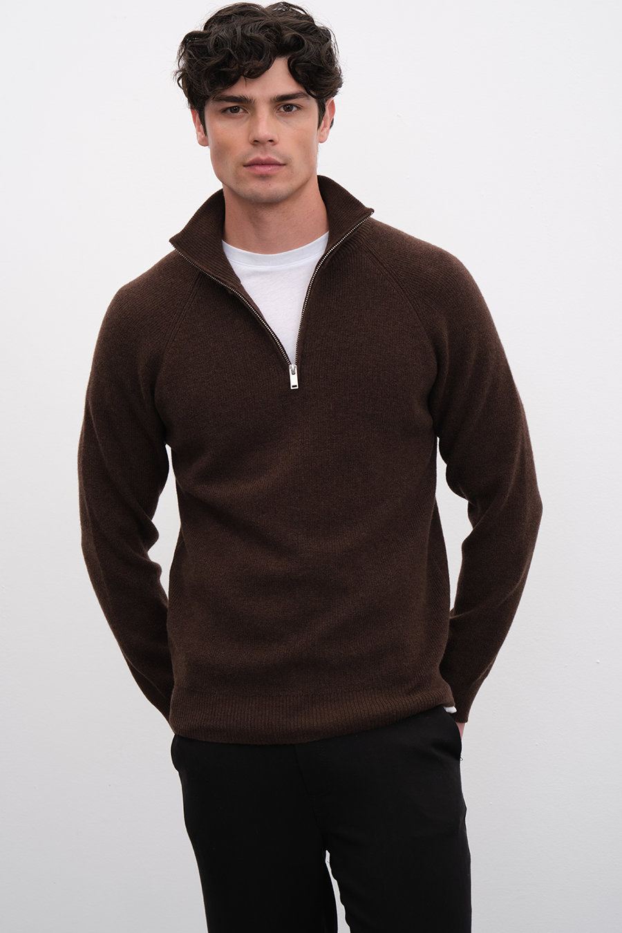 Half-Zipped Merino Unisex Sweater