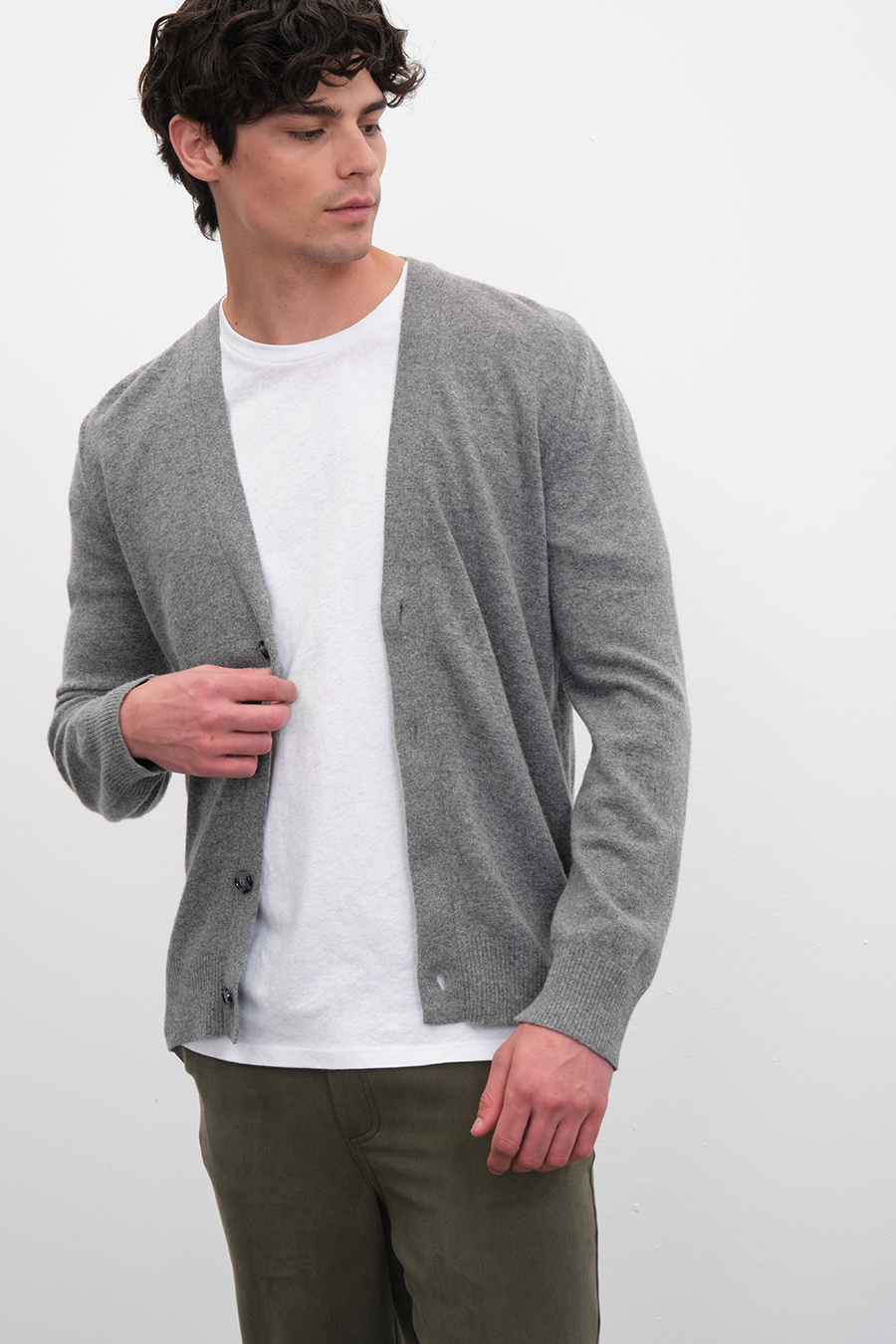 Unisex Cashmere Merino Cardigan
