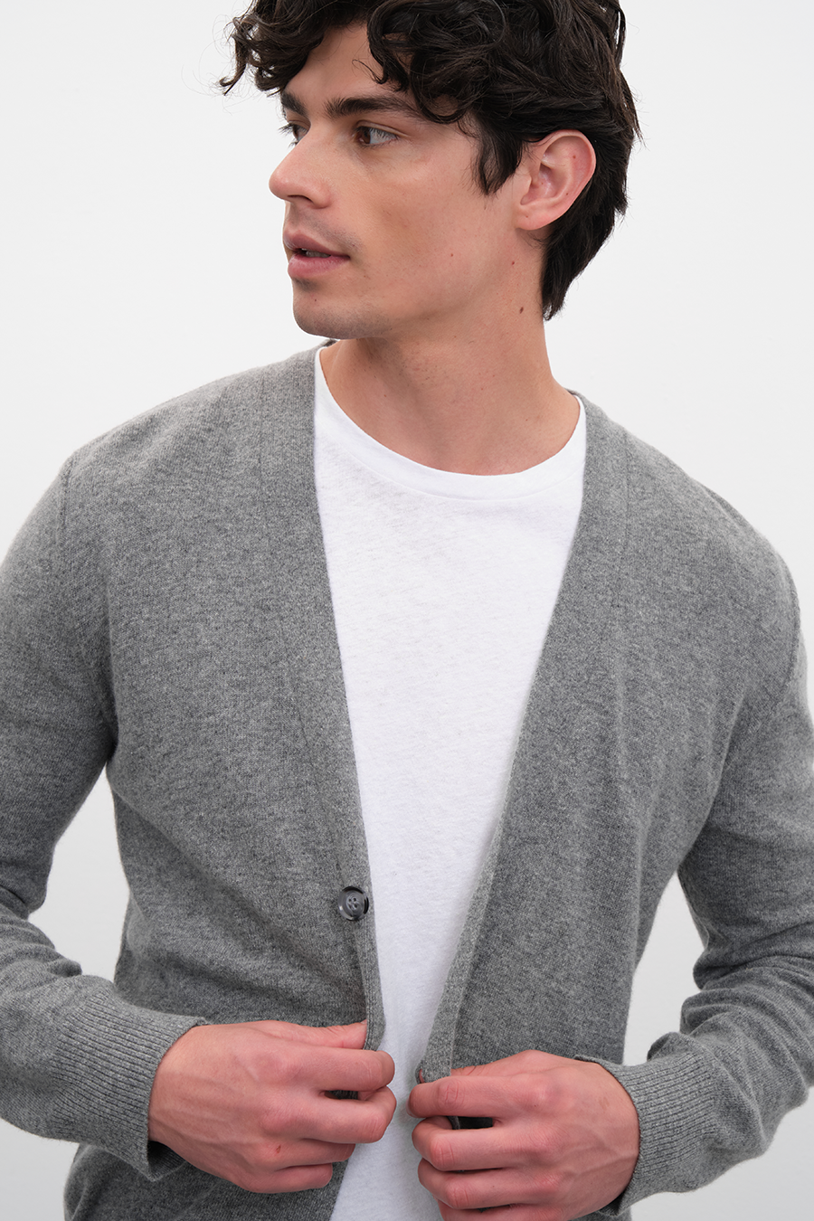 Unisex Cashmere Merino Cardigan