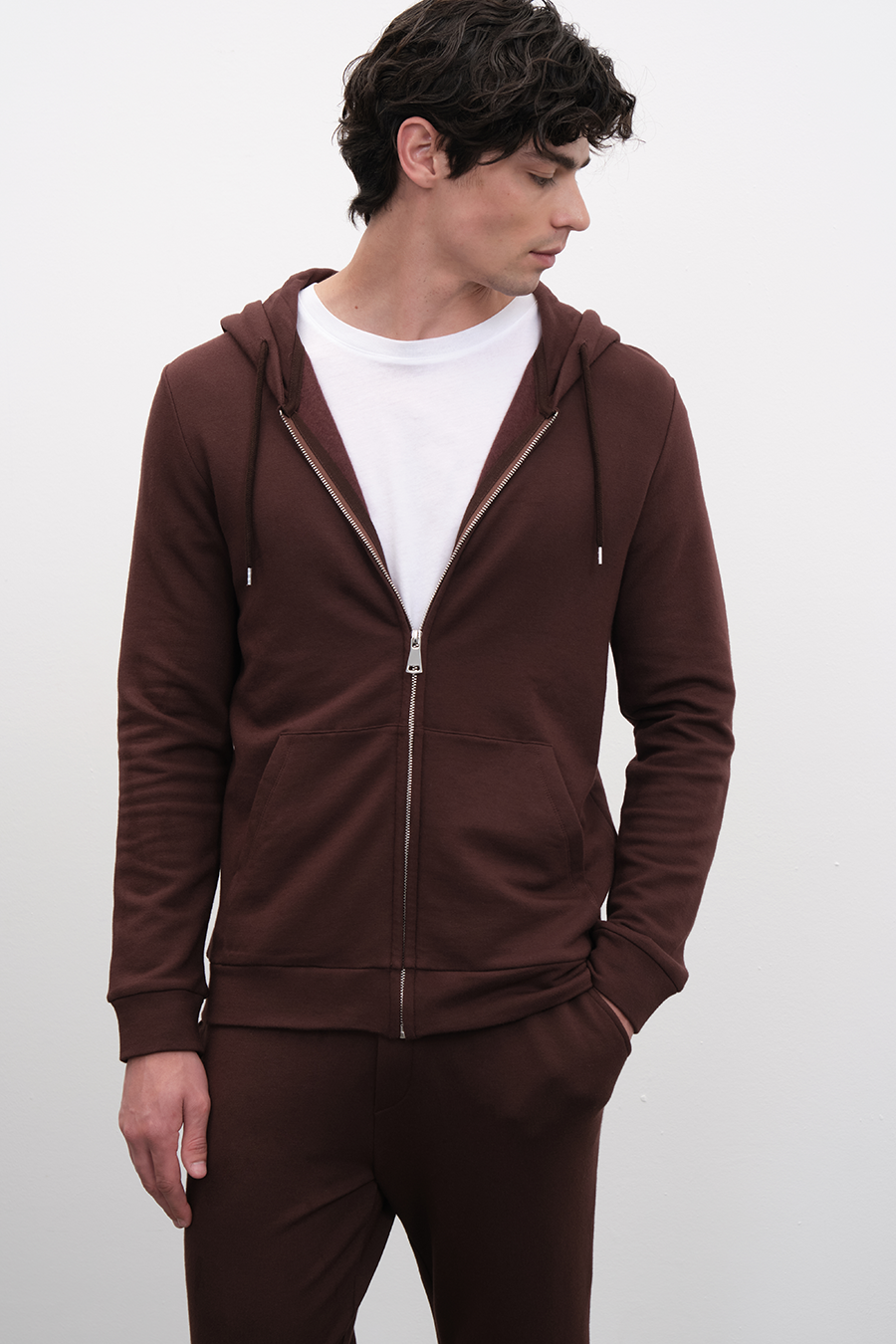Modal Fleece Zipped Unisex Hoodie