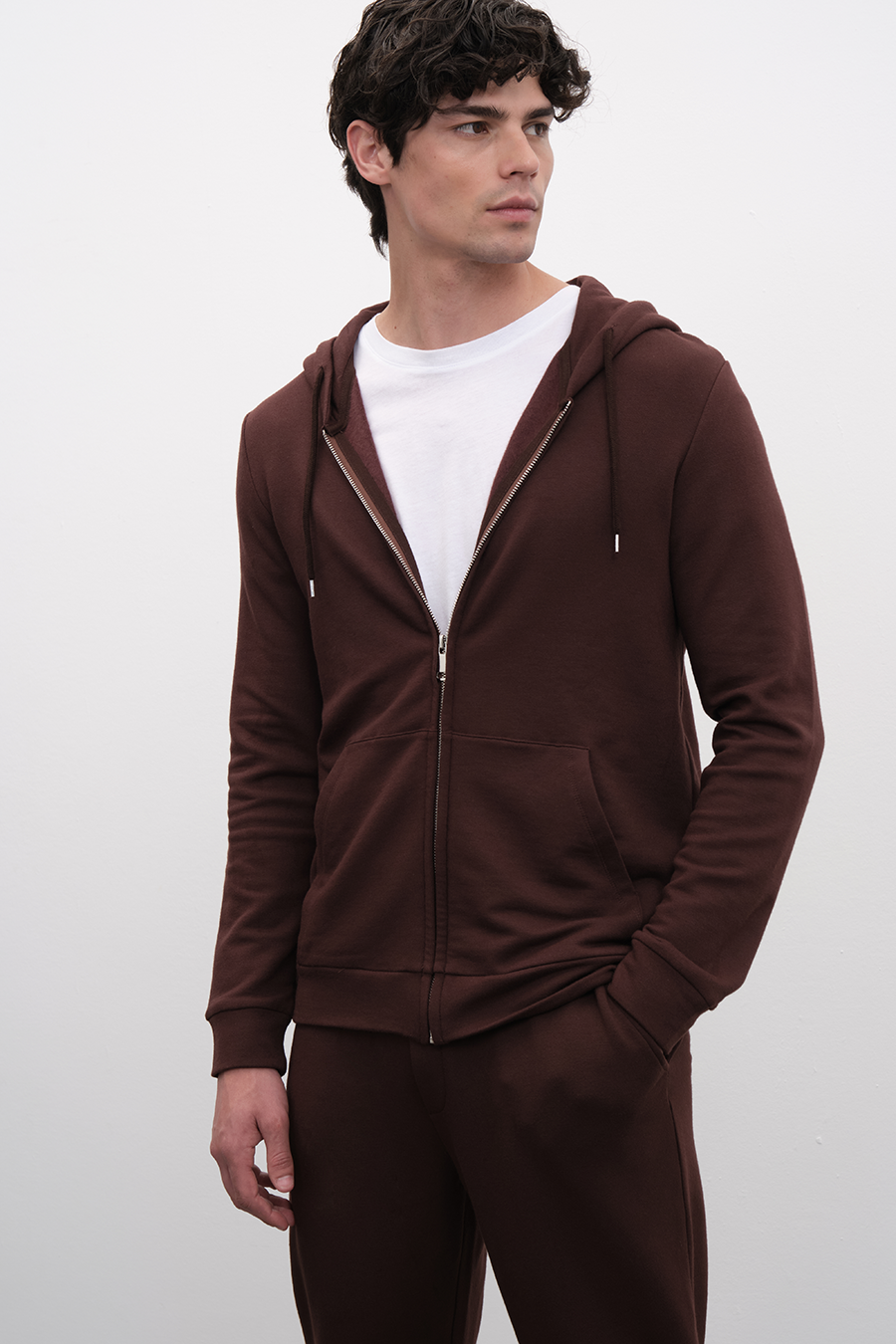 Modal Fleece Zipped Unisex Hoodie