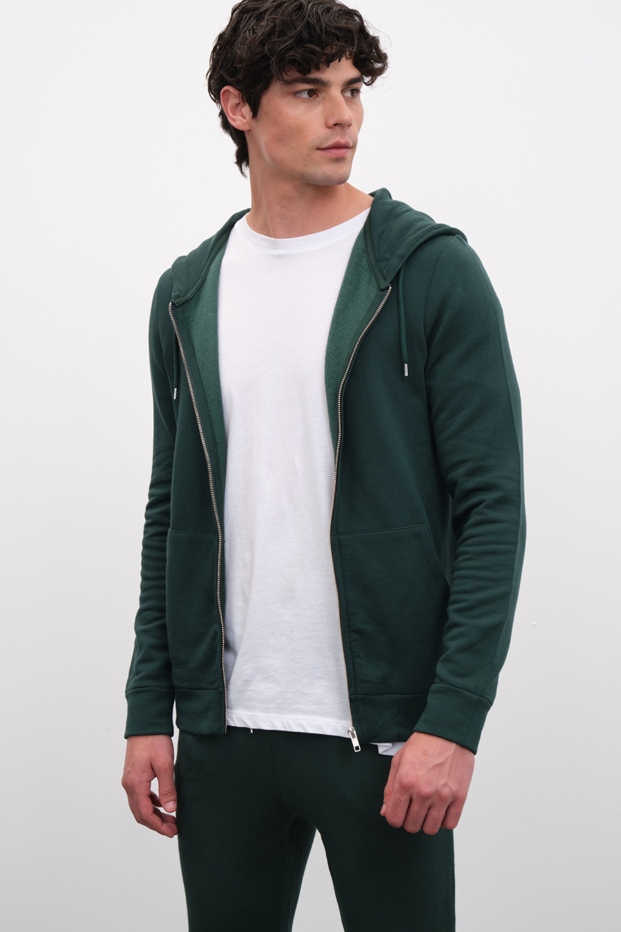 Modal Fleece Zipped Unisex Hoodie