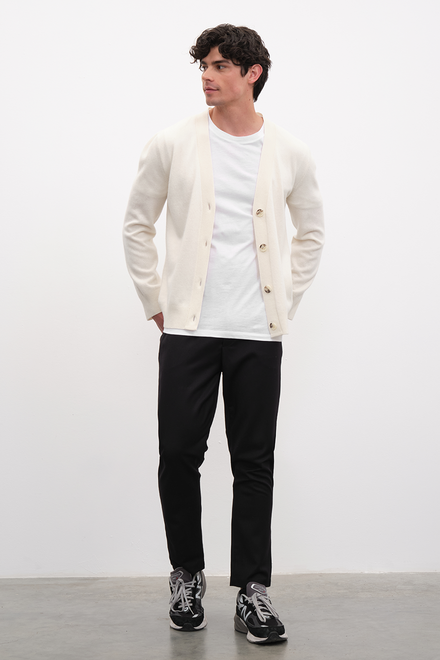 Pull-On Flannel Wool Pants