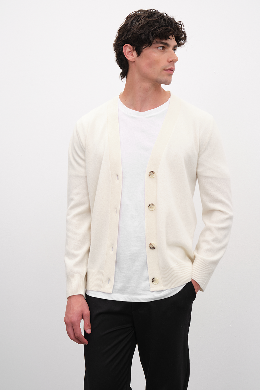 Unisex Cashmere Merino Cardigan