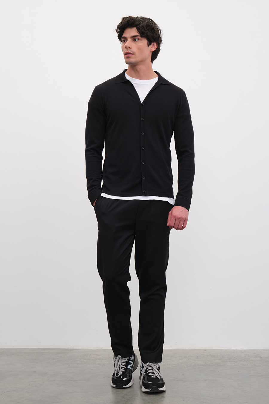 Pull-On Flannel Wool Pants