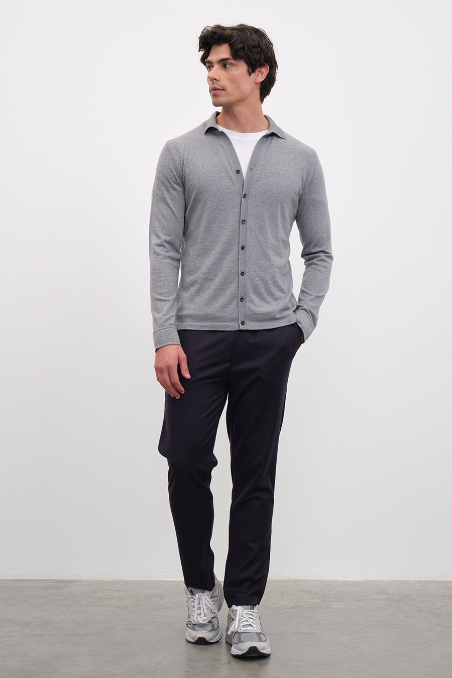 Pull-On Flannel Wool Pants