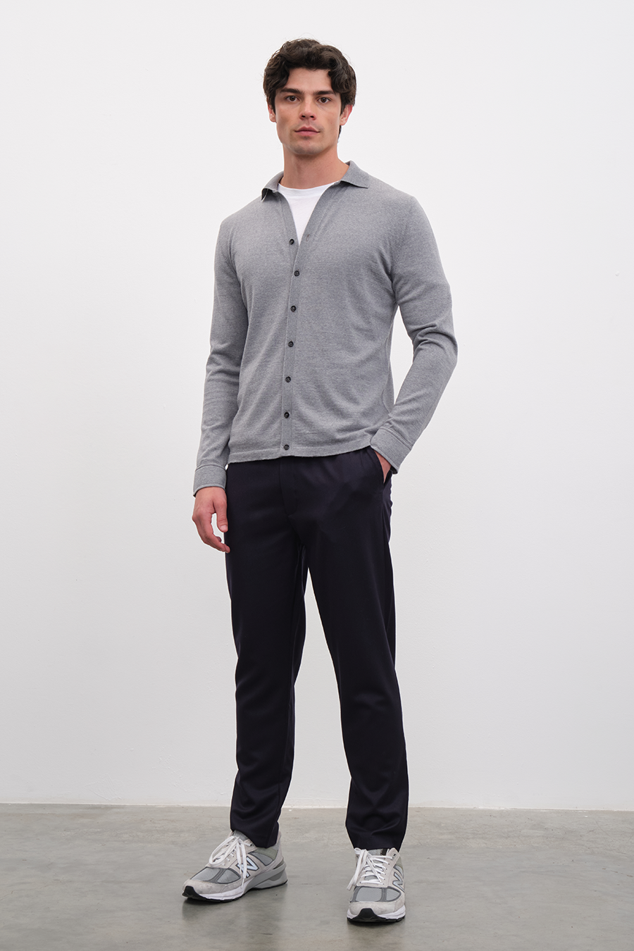 Pull-On Flannel Wool Pants