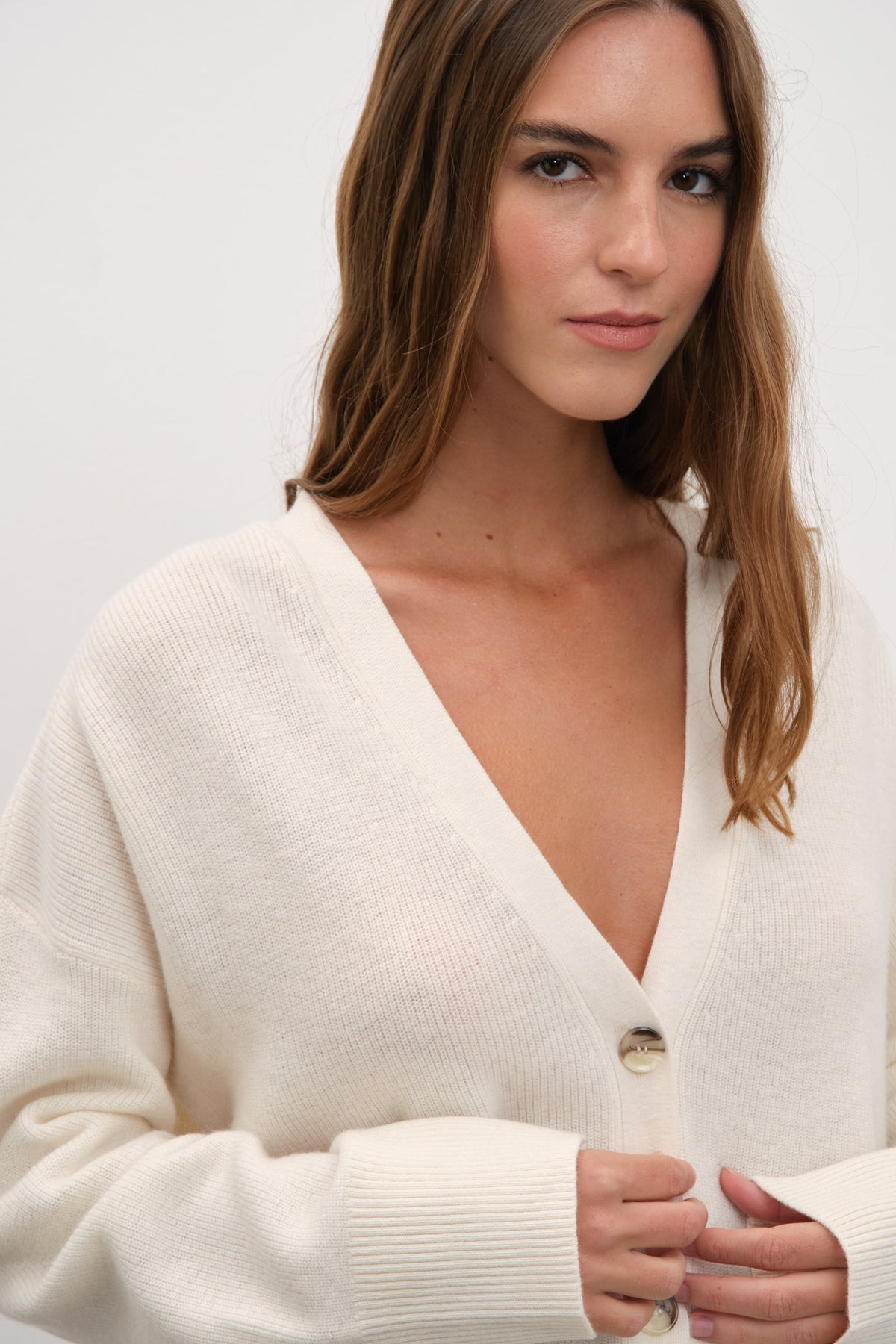 Crop Merino Cardigan