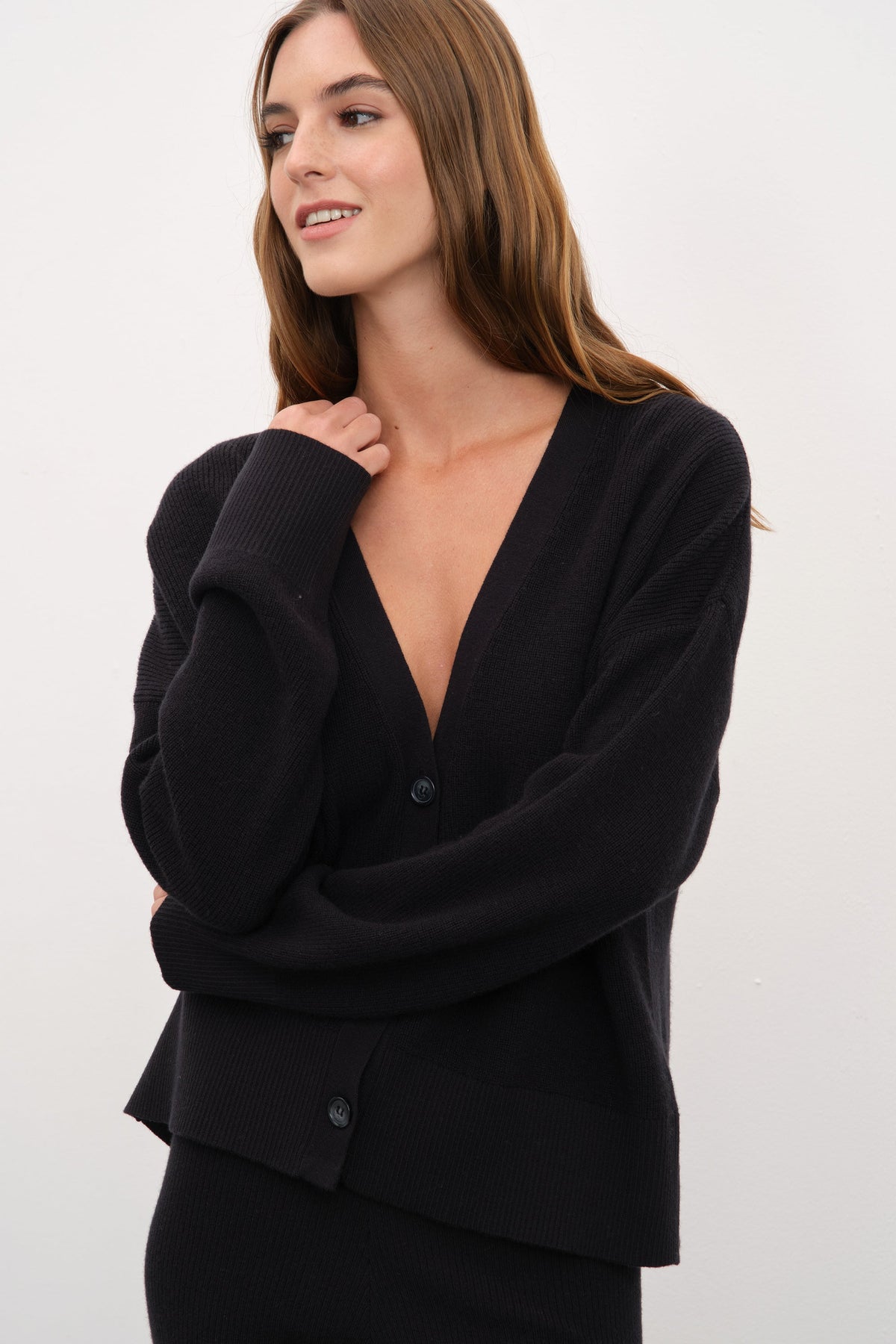 Crop Merino Cardigan