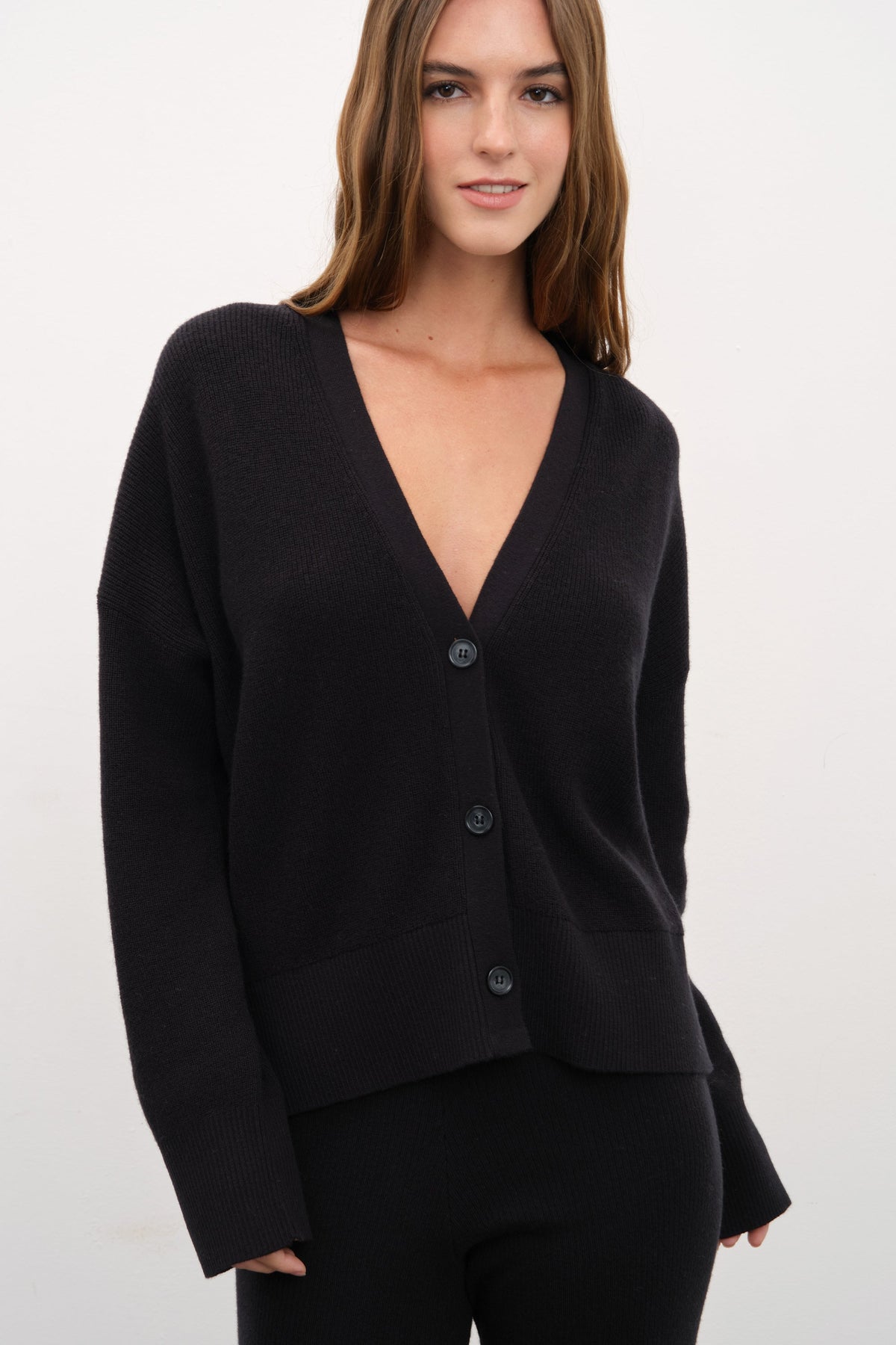 Crop Merino Cardigan