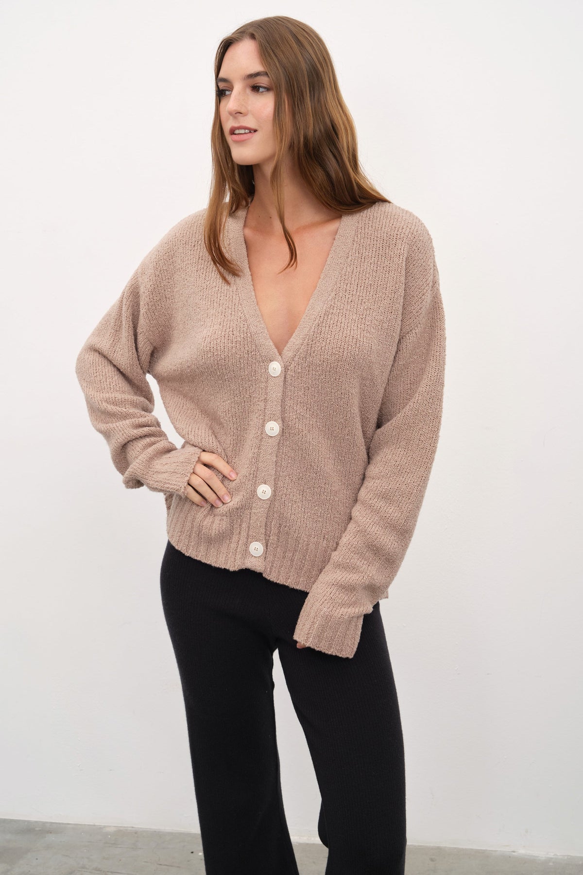 Merino Silk Teddy Cardigan