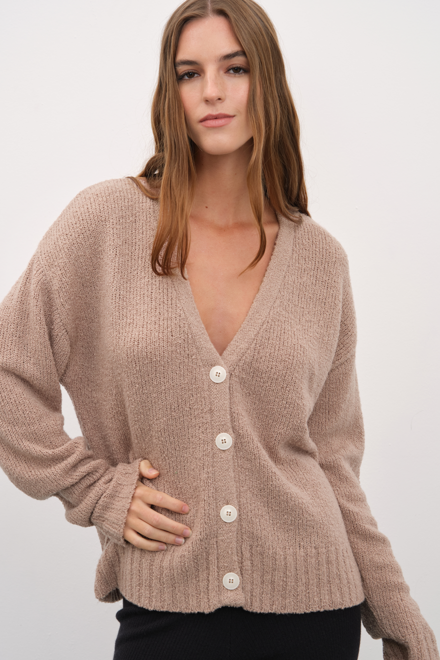 Merino Silk Teddy Cardigan