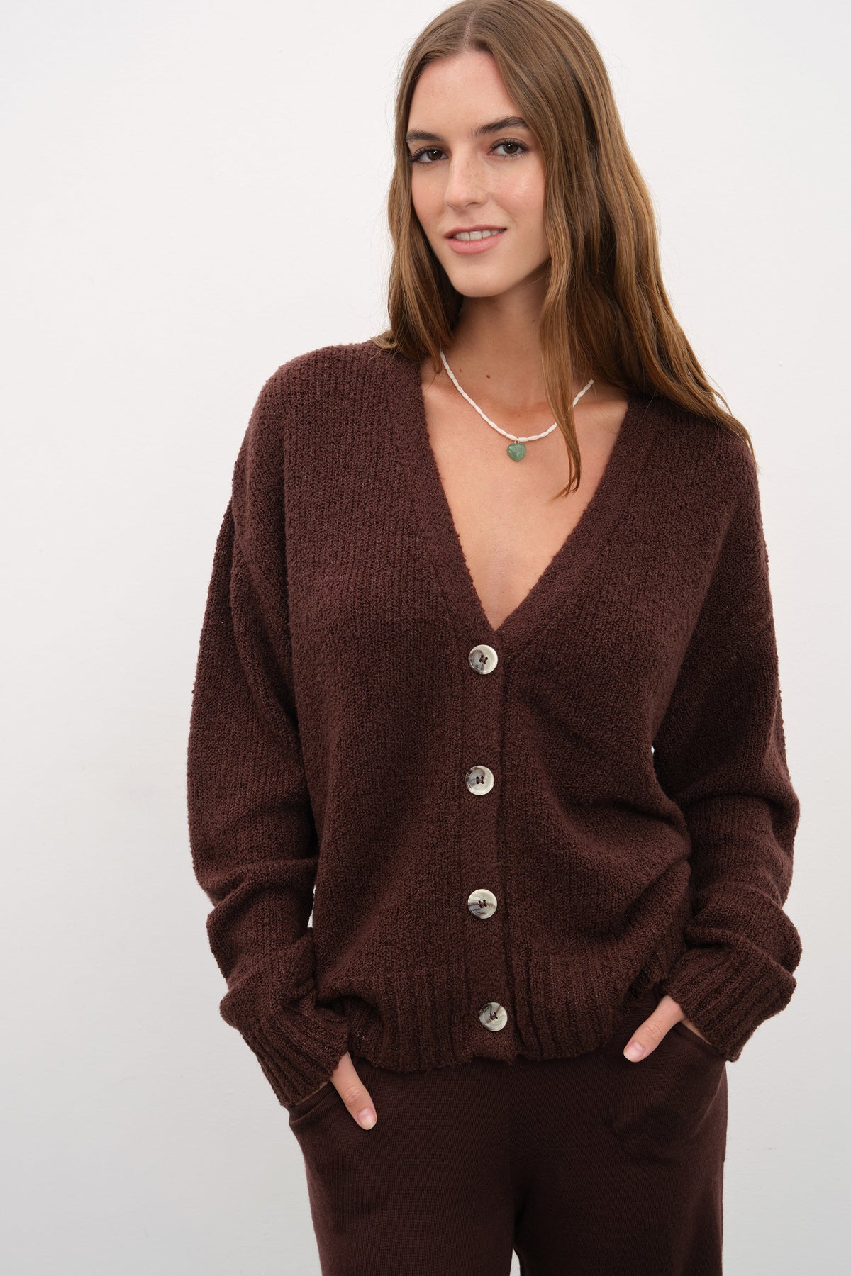 Merino Silk Teddy Cardigan