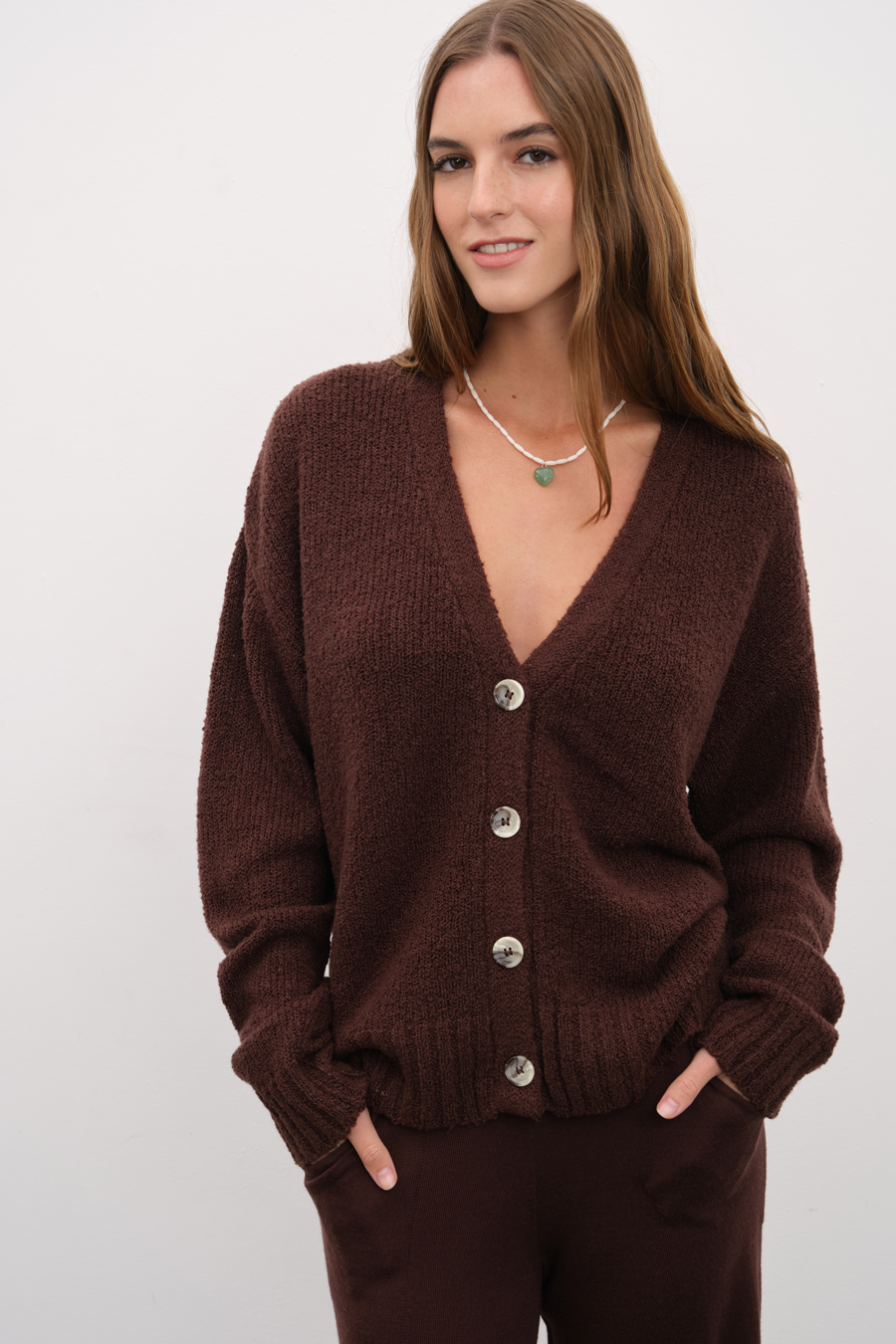 Merino Silk Teddy Cardigan