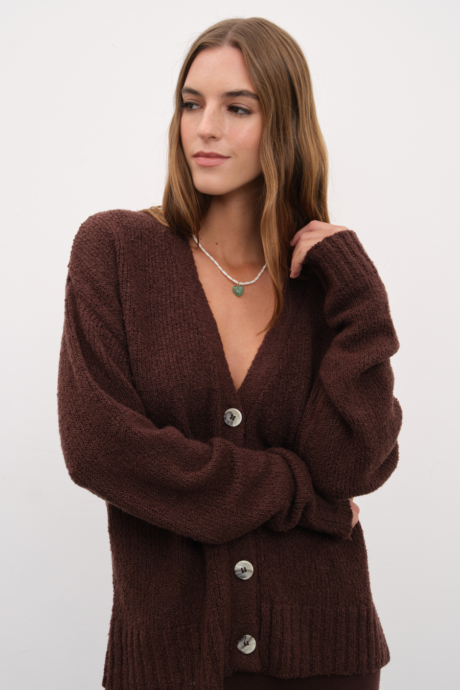 Merino Silk Teddy Cardigan