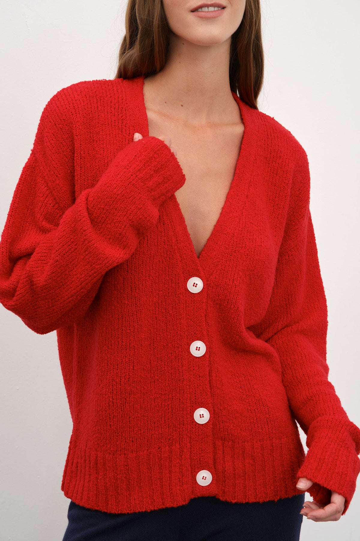 Merino Silk Teddy Cardigan