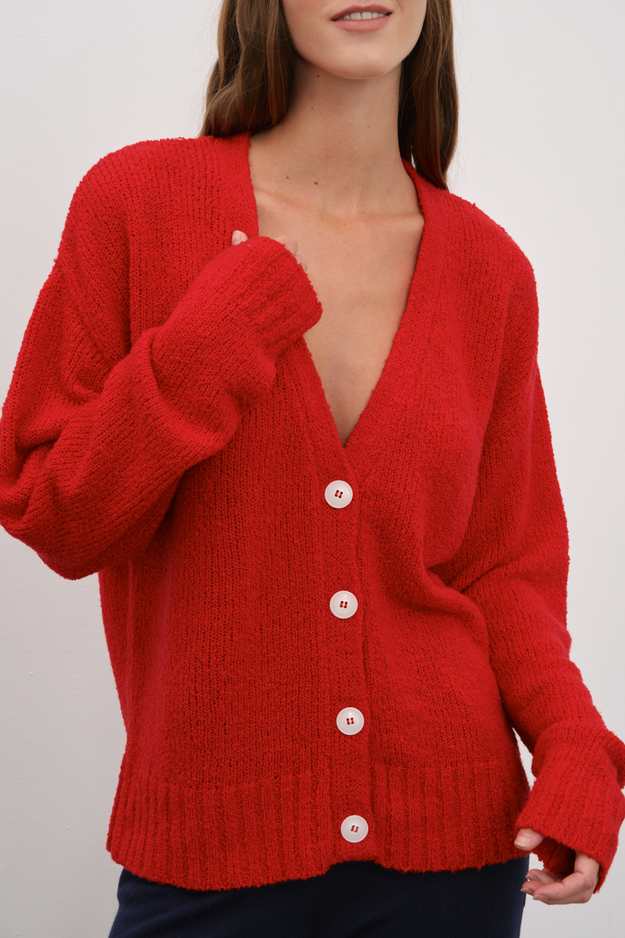 Merino Silk Teddy Cardigan