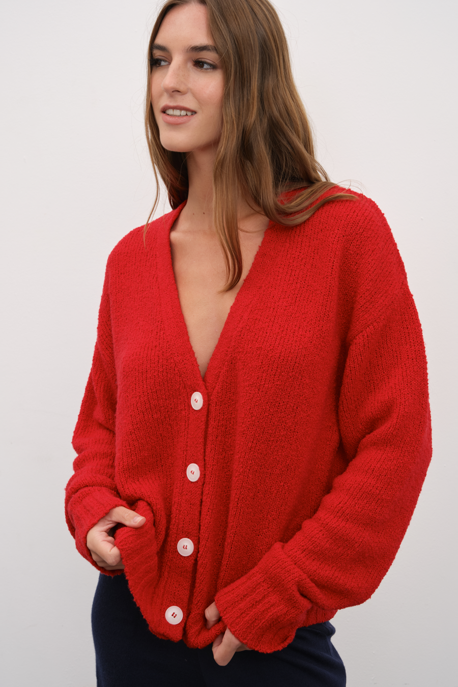 Merino Silk Teddy Cardigan