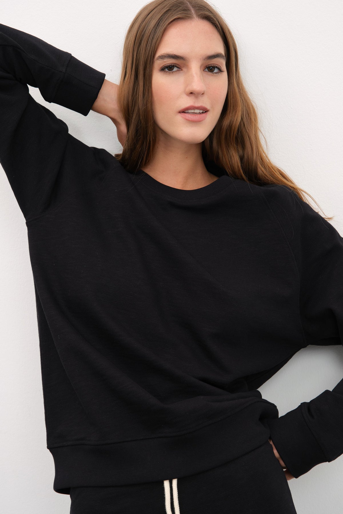 Raglan Sleeve Unisex Sweatshirt in Slub Cotton