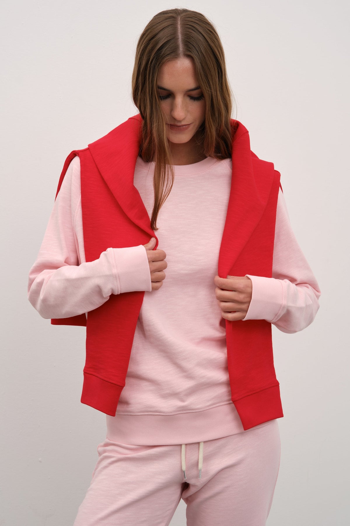 Raglan Sleeve Unisex Sweatshirt in Slub Cotton
