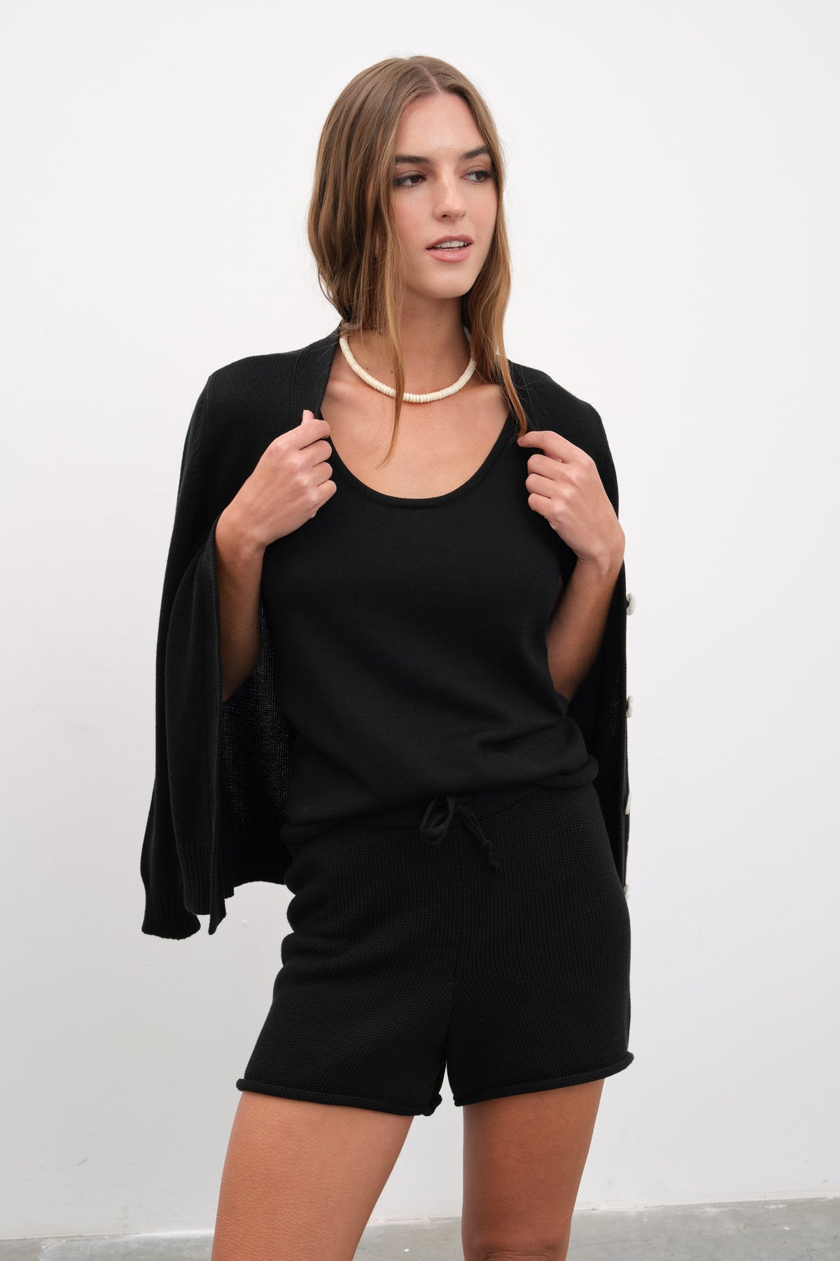 Cotton Modal Knit Shorts