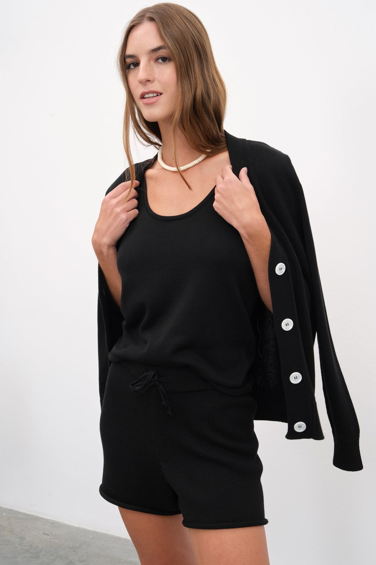 Cotton Modal Knit Shorts