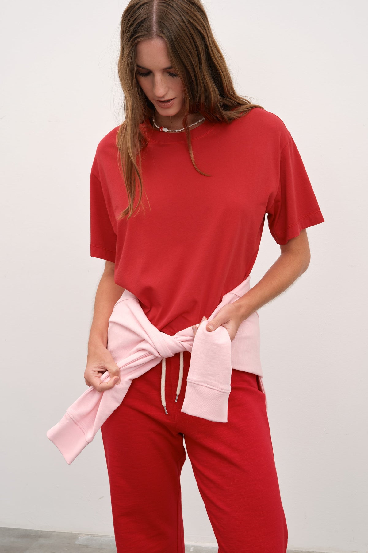 Garment-Dyed Cotton Crop T-shirt