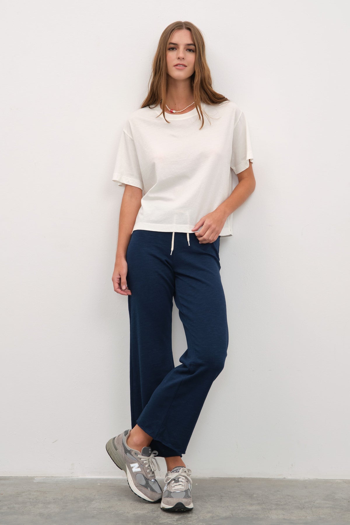Garment-Dyed Cotton Crop T-shirt