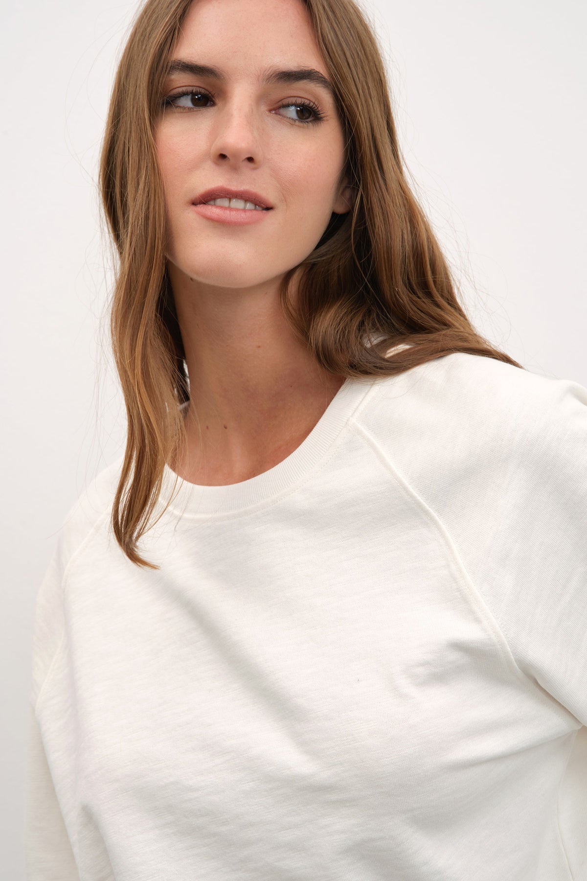 Raglan Sleeve Unisex Sweatshirt in Slub Cotton