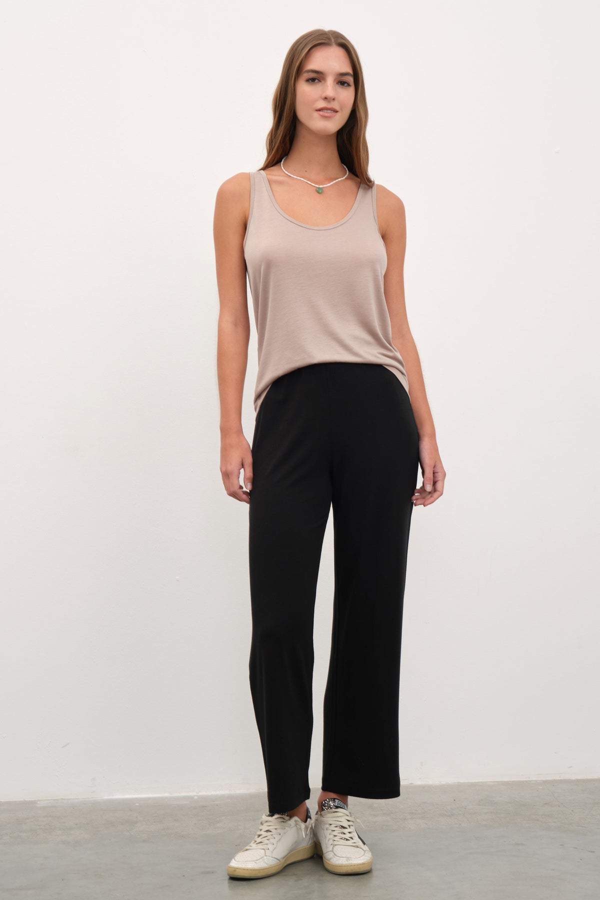 'Live-in' Crop Flare Crepe TENCEL™ Pants