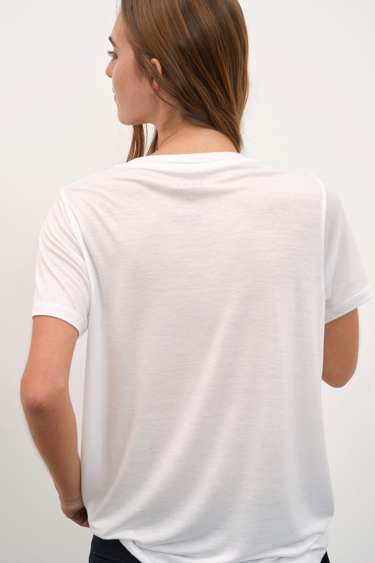 Crew Neck T-shirt in Lyocell (TENCEL™)