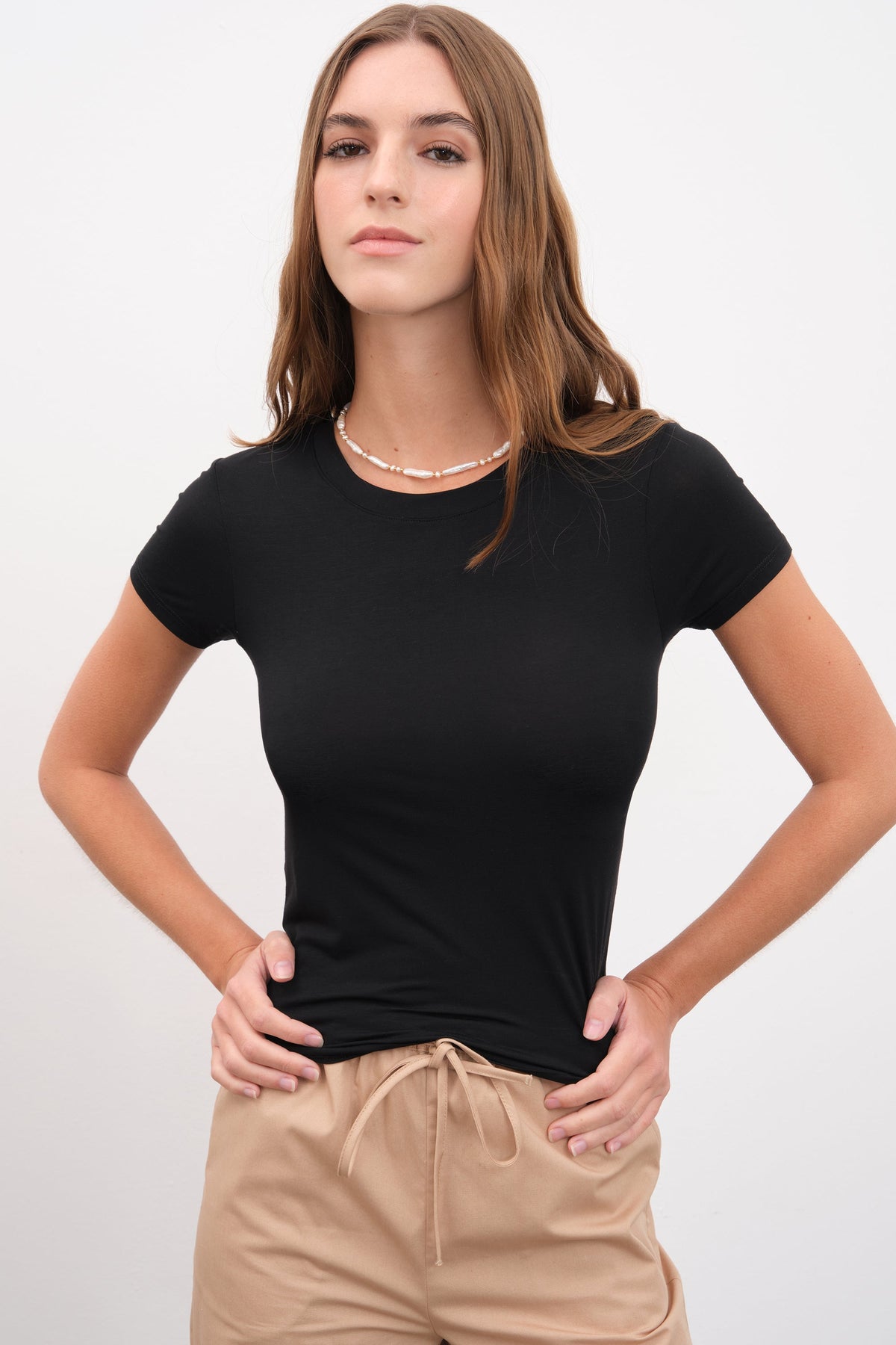 Featherweight Form-Fitting 90s Baby Tee