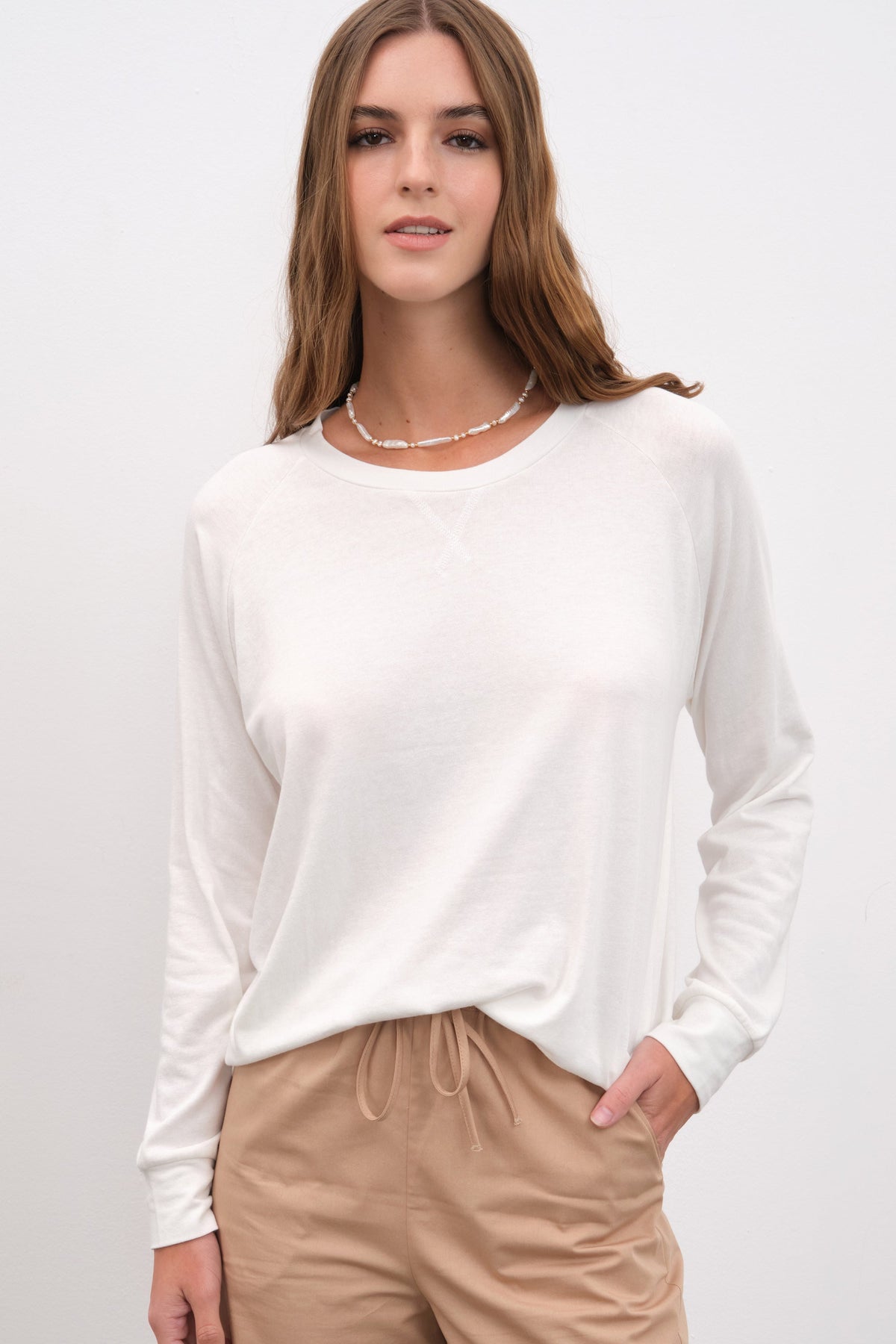 Lightweight Raglan Sweatshirt in Tri-Blend