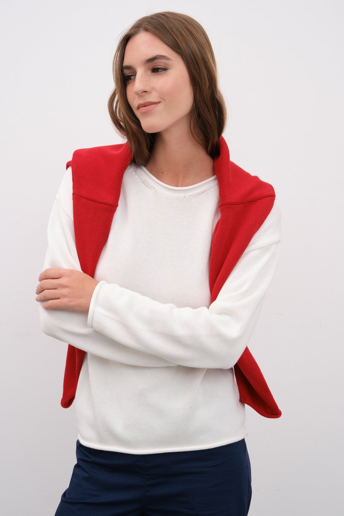 90's Sweater in Cotton Modal Blend