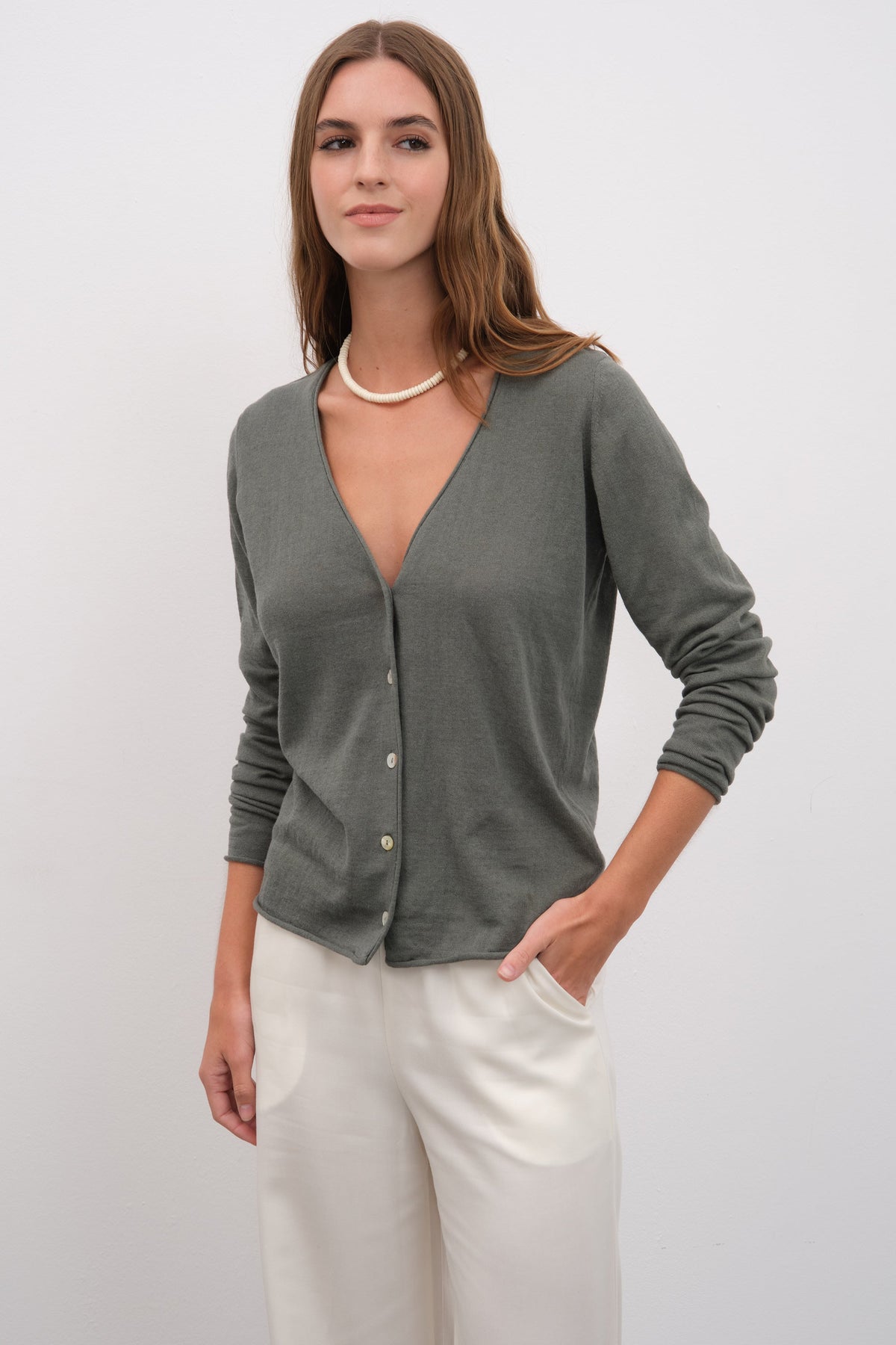 Lightweight Cotton Linen Cardigan
