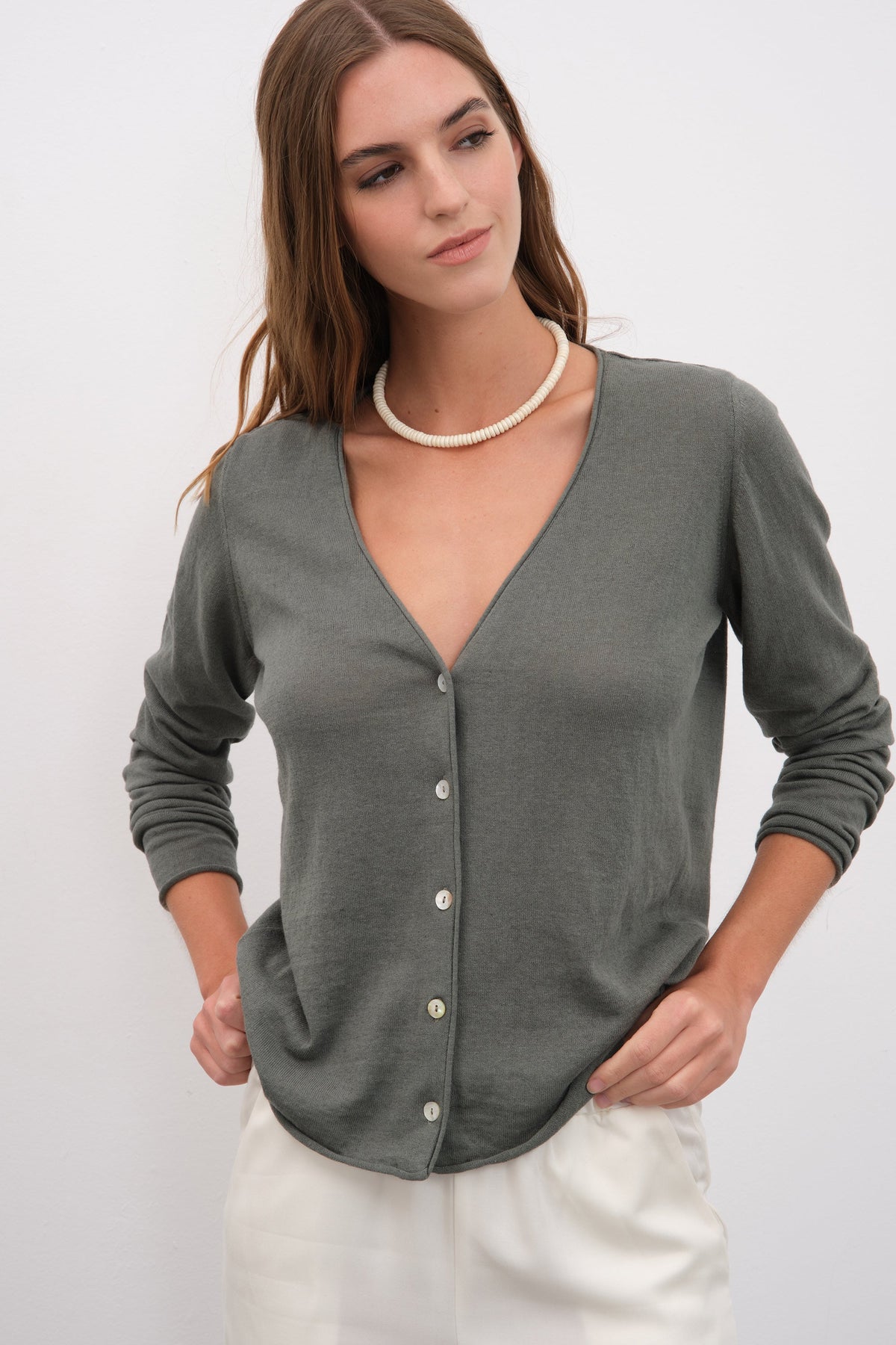 Lightweight Cotton Linen Cardigan
