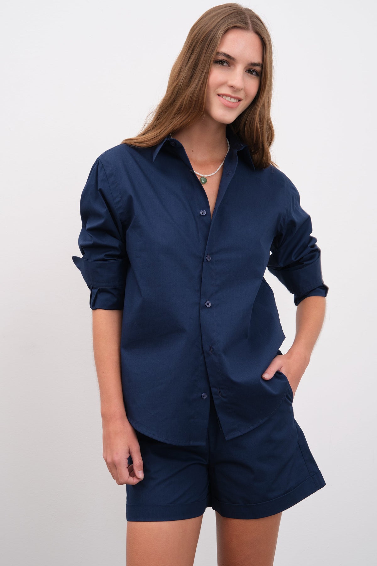 Pull-On Poplin Short