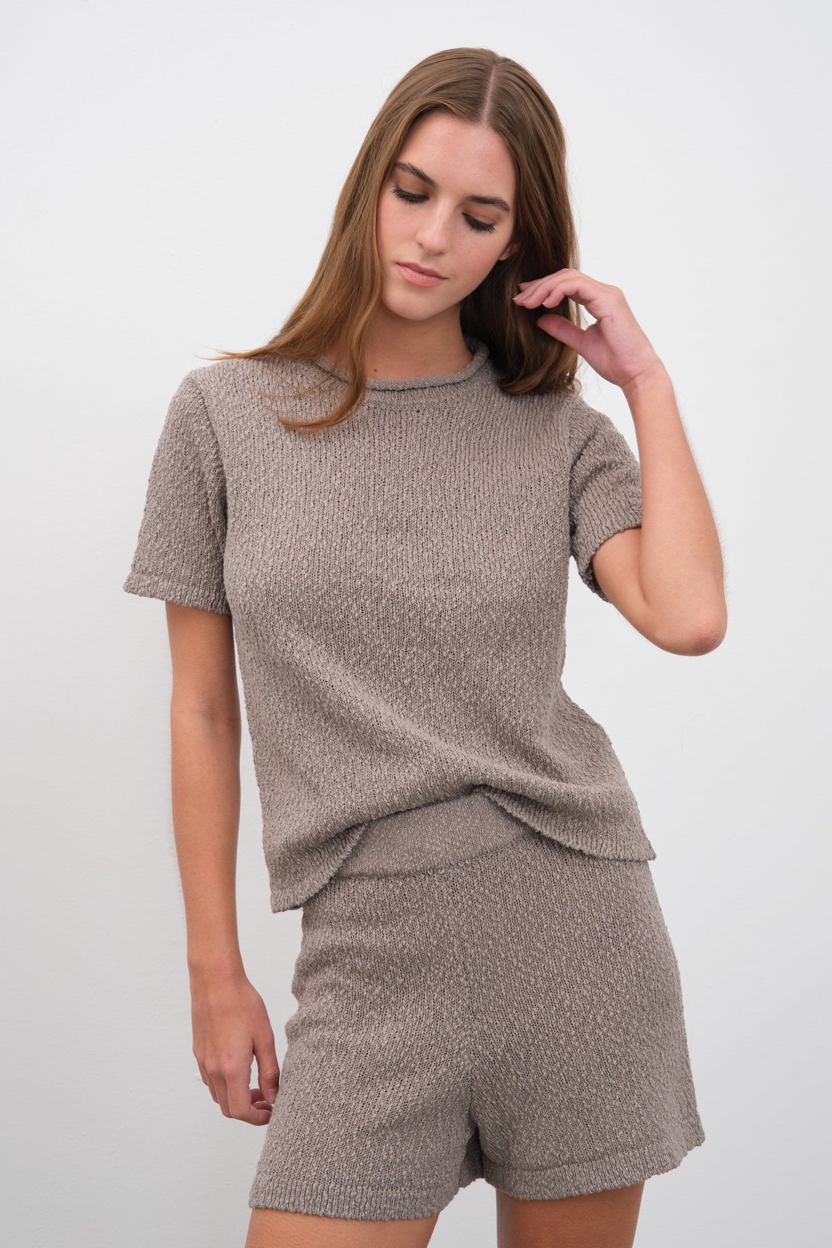 Knit T-shirt in Italian Organic Cotton