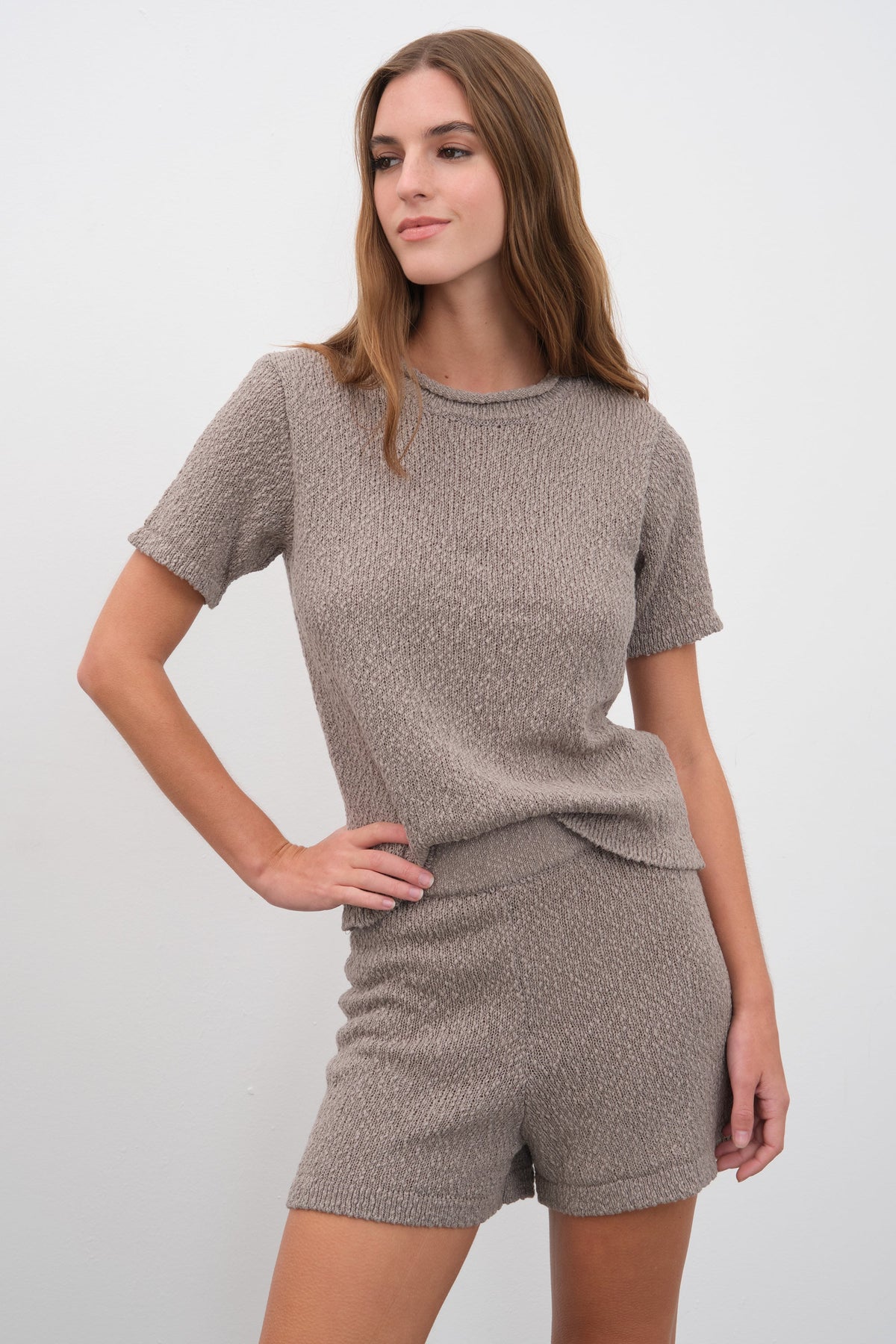 Knit T-shirt in Italian Organic Cotton