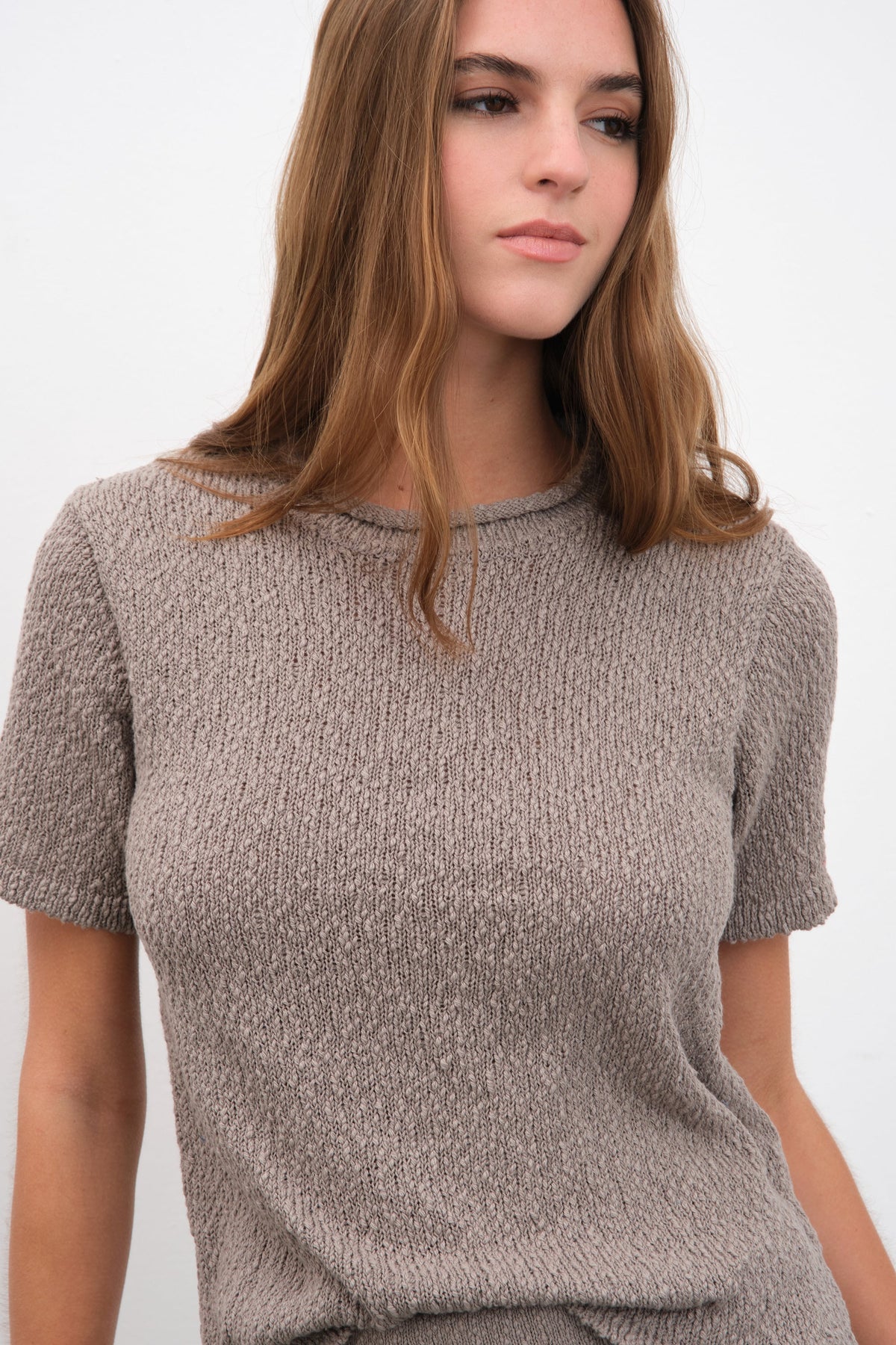 Knit T-shirt in Italian Organic Cotton