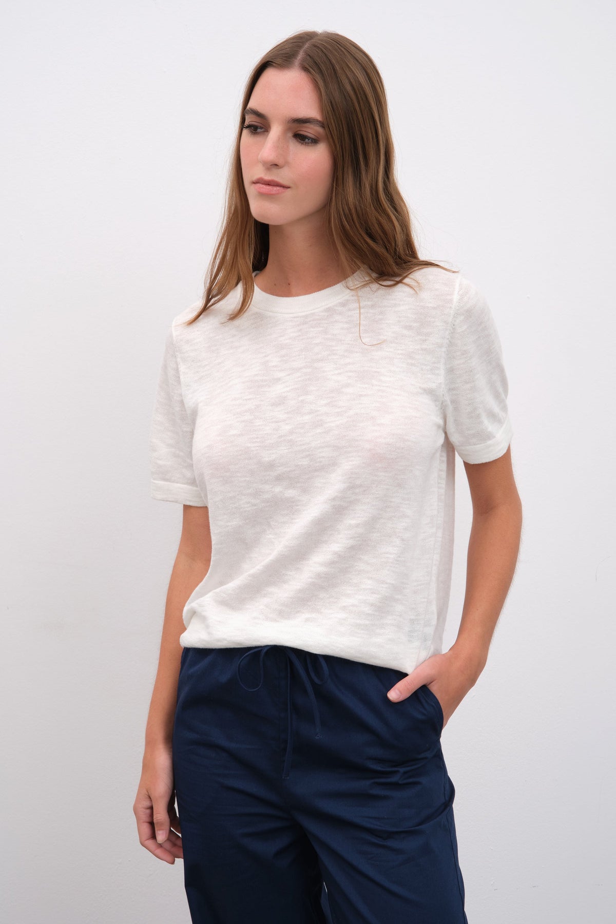 Unisex Knit T-shirt in Slub Cotton