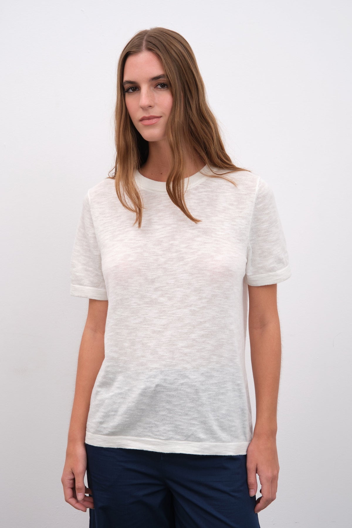 Unisex Knit T-shirt in Slub Cotton