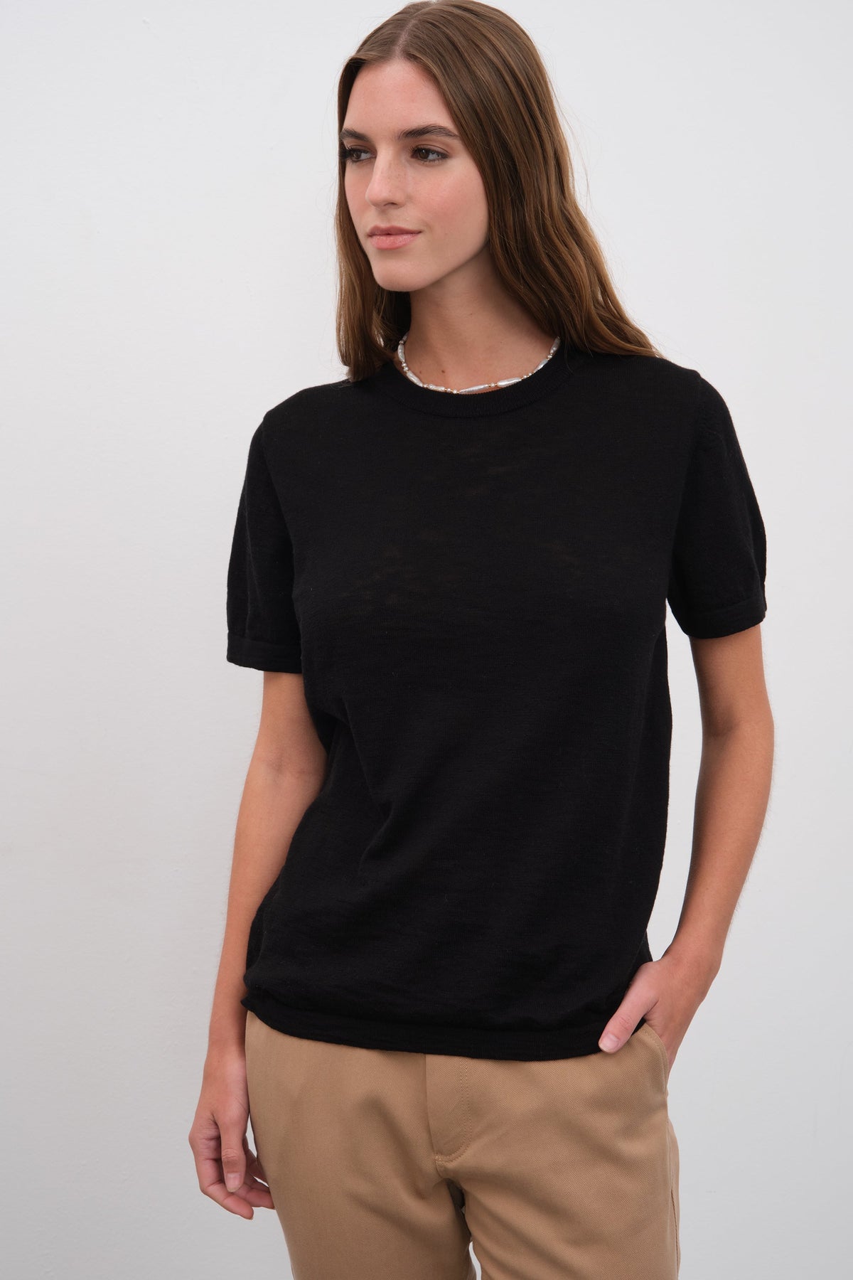 Unisex Knit T-shirt in Slub Cotton