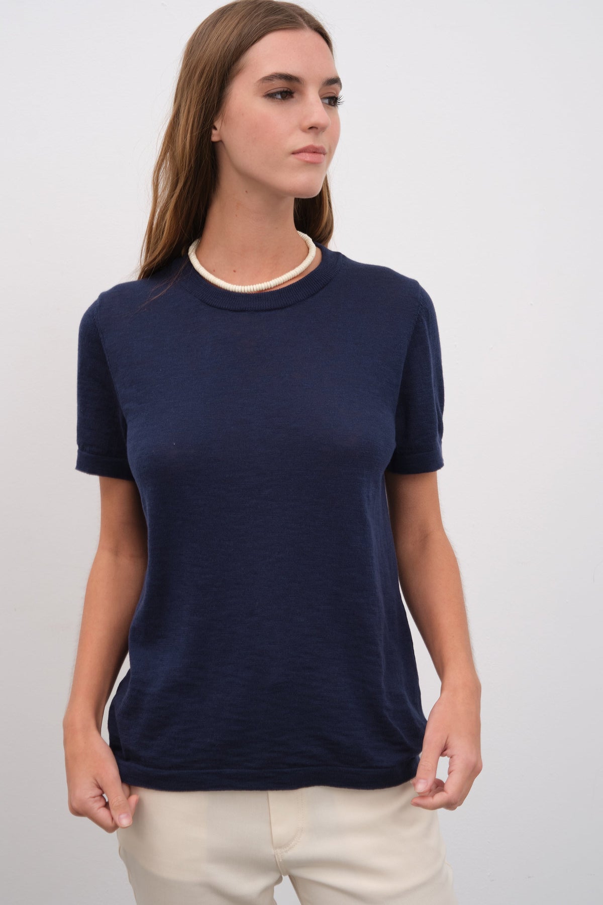 Unisex Knit T-shirt in Slub Cotton